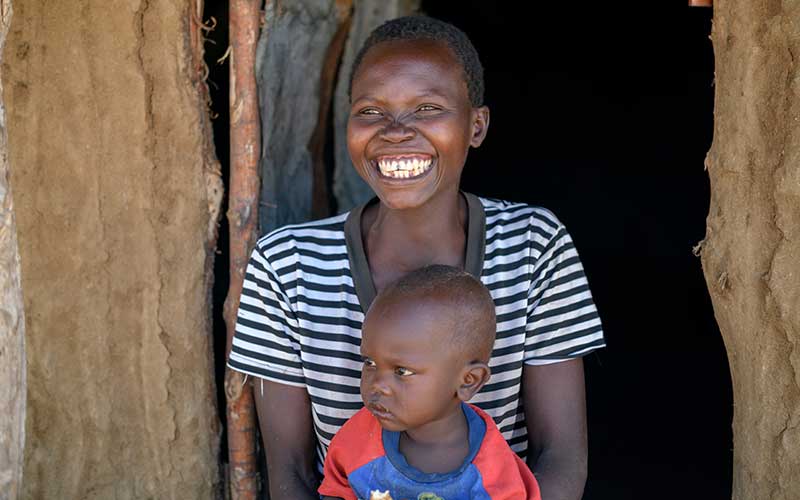 Empowered black African women working together portrait