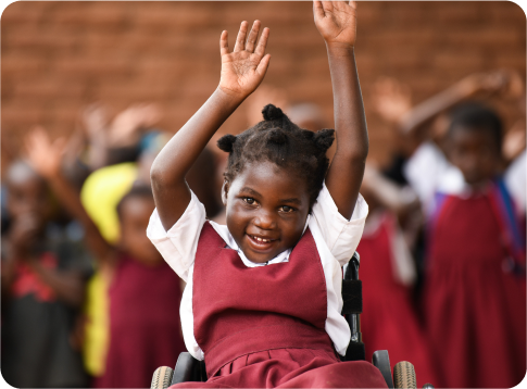 African school black pupils learning inside classroom